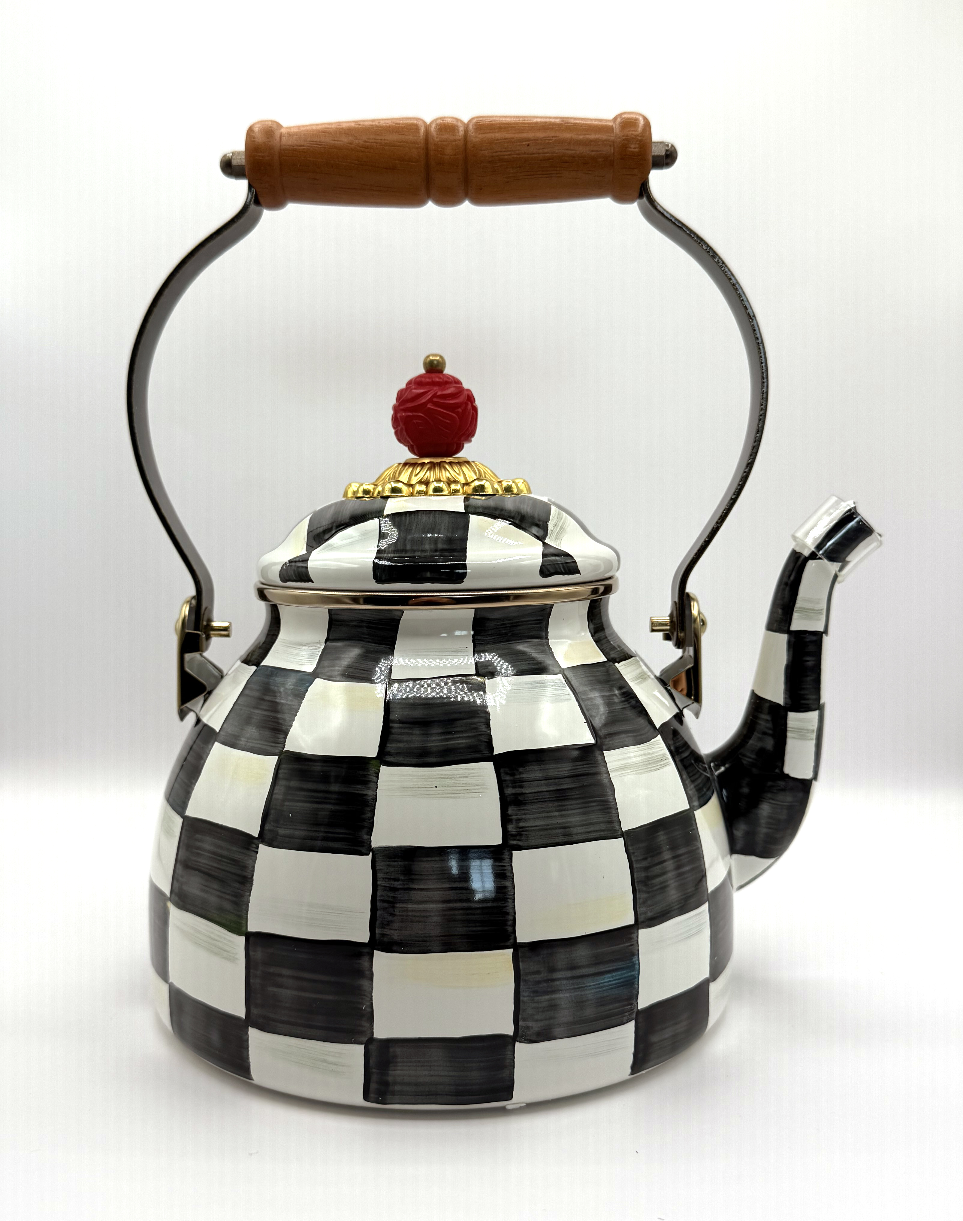 MacKenzie-Childs Courtly Check Tea Kettle